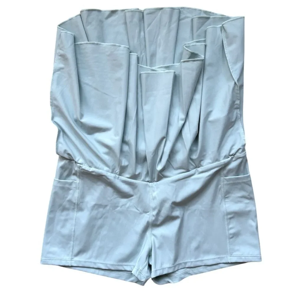 Halara Softlyzero High Waisted Crossover Skort Size XL in Fairest Jade NWT
